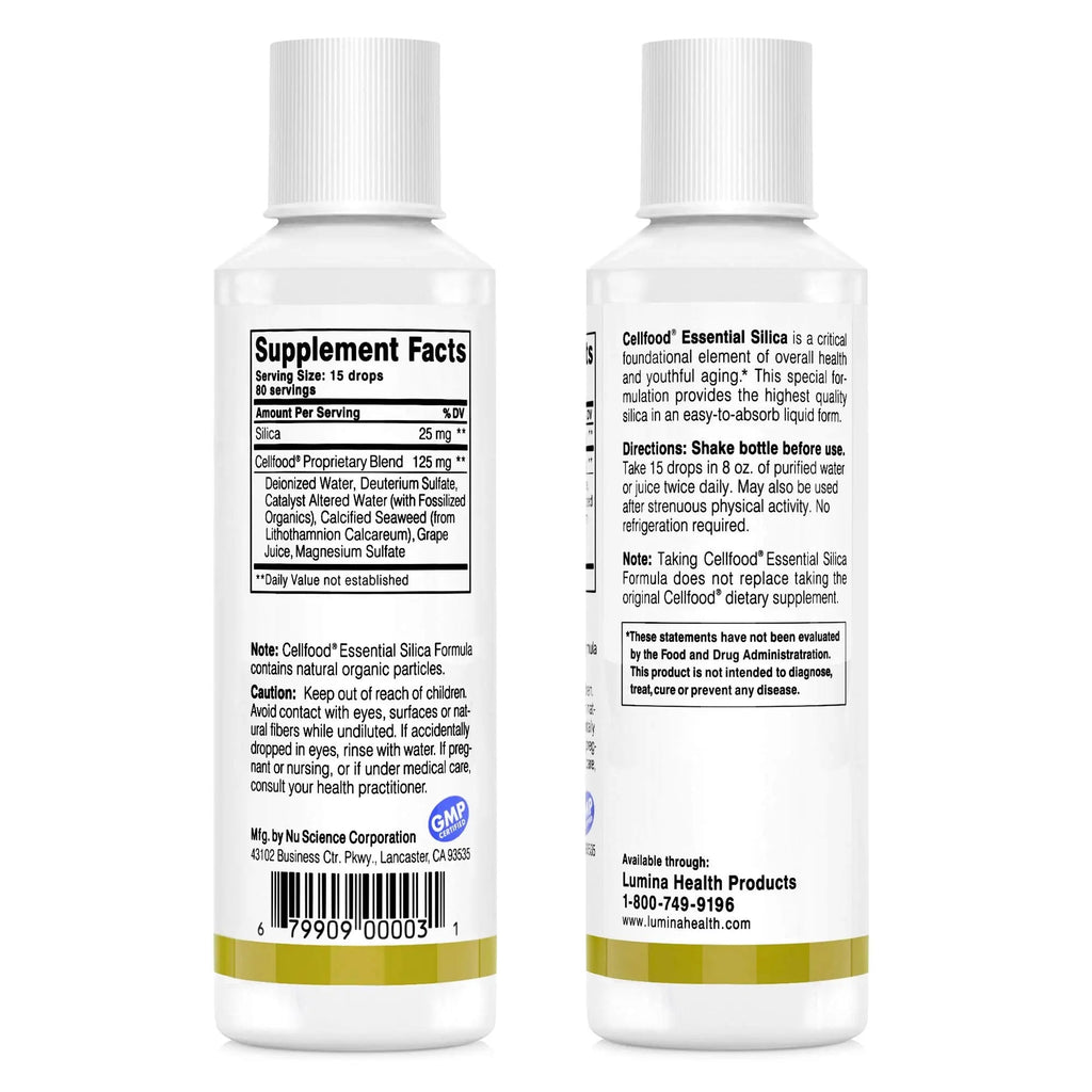 Cellfood Essential Silica Anti-Aging Formula, 4 fl oz - Supports Healthy Bones, Joints, Hair Cellfood Au supplements