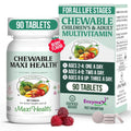 Maxi Health Chewable Multivitamin for Kids, Teens and Adults - Cherry Chewable Vitamins for Adults & Children Maxi Health Au supplements