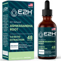 E2H Ashwagandha Liquid Drops - All-Natural Ashwagandha Supplement for Stress Relief and Mood Enhancer- Organic Ashwagandha Root Extract Effective Cortisol Manager | Non-GMO, Vegan | 2 Fl Oz E2H EARTH TO HUMANS Au supplements