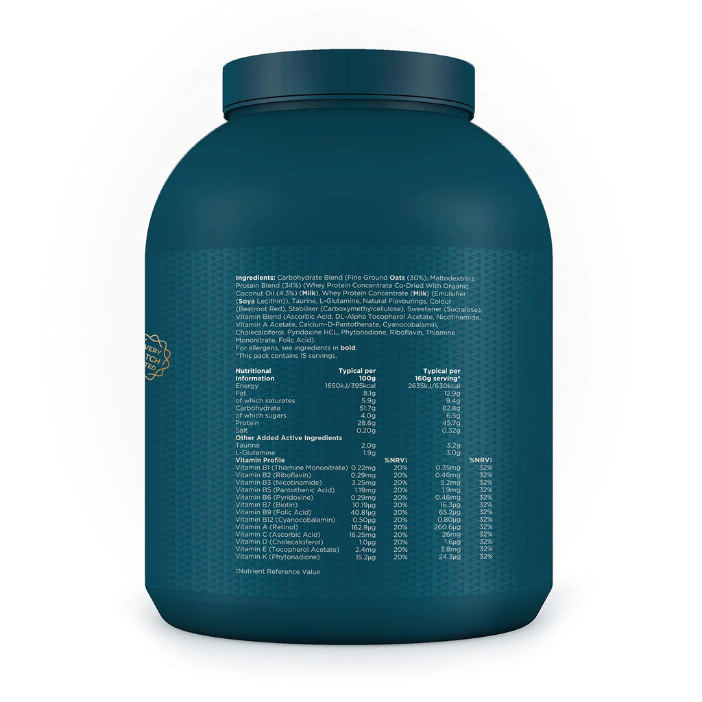 Kinetica OatGain Weight Gainer 600+ Calories & 47g Protein per Serving, 2.4 kg Kinetica Au supplements