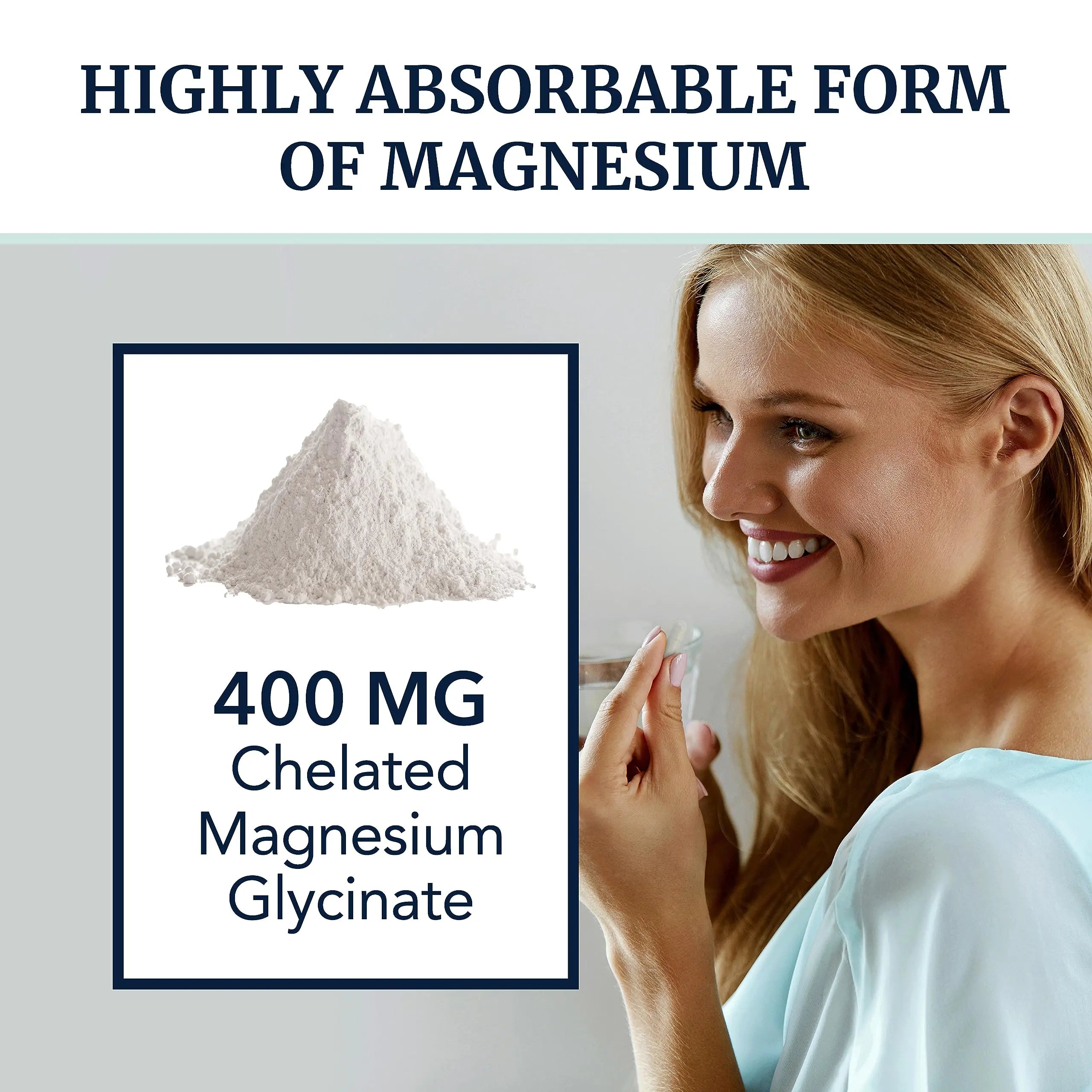 Magnesium Glycinate 400mg | Chelated Bisglycinate for Muscle Relaxation, Bones Nobi Nutrition Au supplements