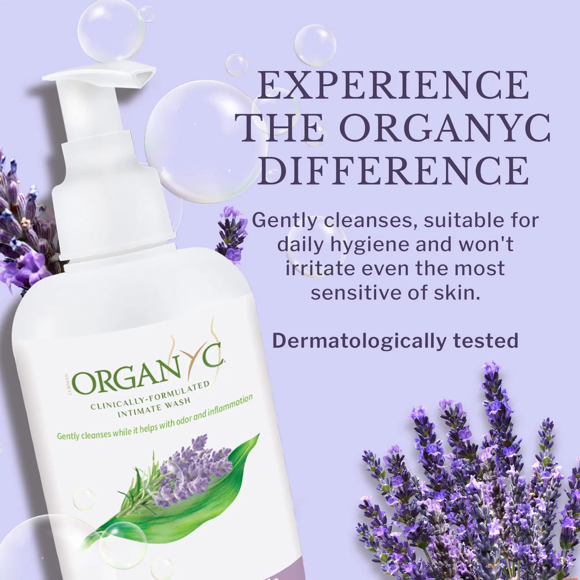 Organic Intimate Wash with Lavender Essential Oils & Flower Extracts, Gentle Cleansing Feminine Organyc Au supplements