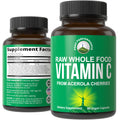 Peak Performance Raw Whole Food Natural Vitamin C Capsules from Acerola Cherry for Max Absorption. Vegan USA Sourced Vitamin C Supplement 90 Pills. 500 mg Serving or 2 Servings 1000mg Peak Performance Au supplements