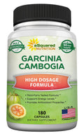 aSquared Nutrition Garcinia Cambogia 1600mg-180 Capsules-Natural Pure Extract Pills aSquared Nutrition Au supplements