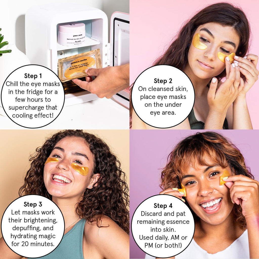 grace & stella Award Winning Under Eye Mask - Birthday Gifts for Women - Gel Eye Patches