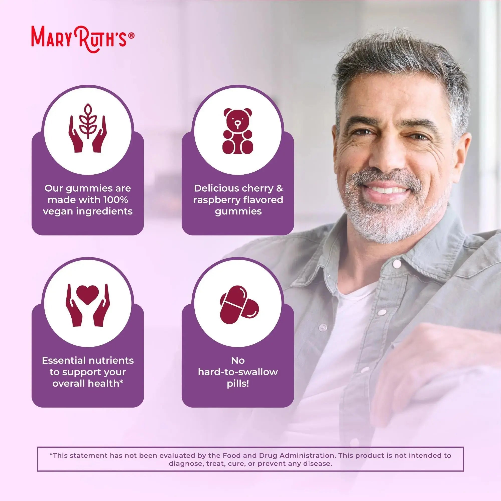 MaryRuth Organics Mens Vitamin Gummy | USDA | Vegan | Daily Multivitamins for Immune Support MaryRuth Organics Au supplements
