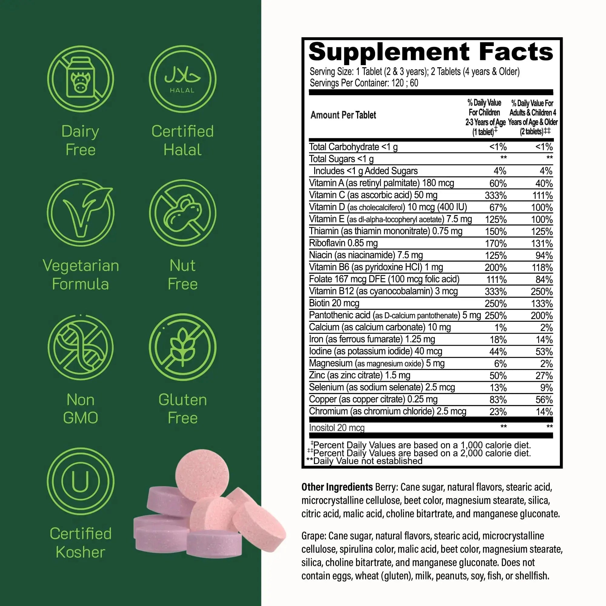 YUM-V'S Probiotics & Multivitamin Bundle for Kids – Probiotic with Prebiotic Fiber Chocolate Bears + Multivitamin & Multimineral with Iron Chewables – Digestive, Immune & Overall Health Support YUM-V'S Au supplements