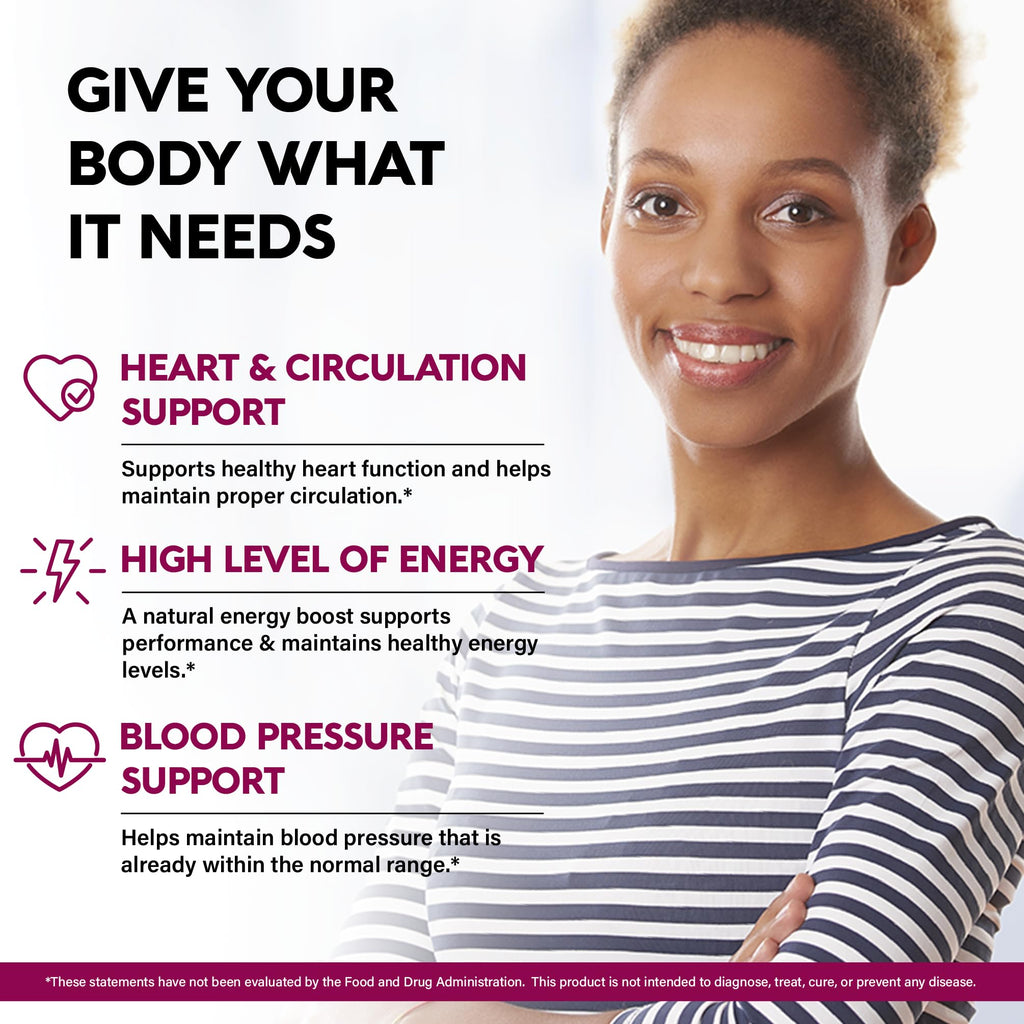 Beet Root 5-in-1 Complex Capsules - Healthy Blood Pressure Support Supplement** for Heart & Circulation Support - with Hawthorn Berry, Hibiscus & Garlic