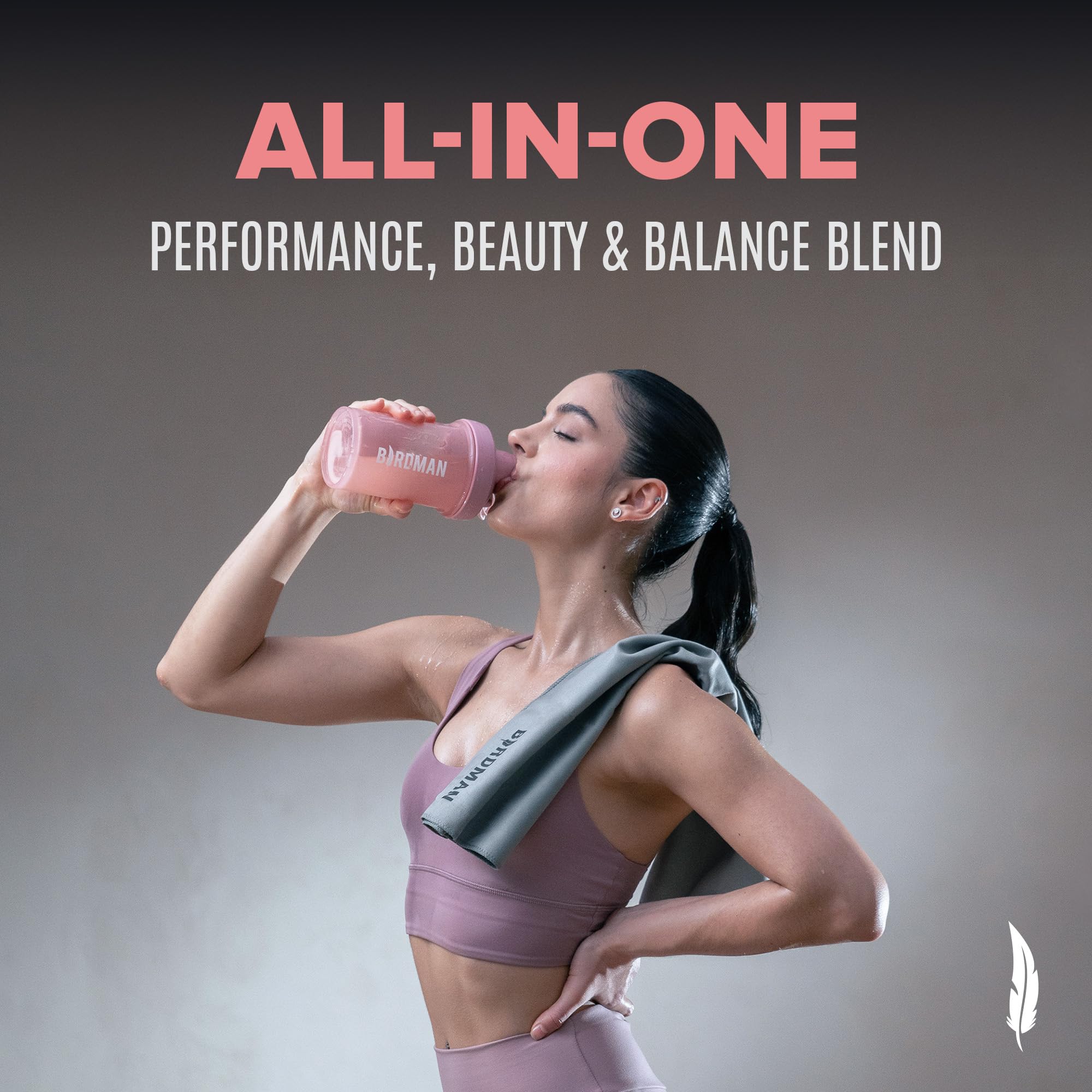 BIRDMAN Creatine for Women | Creatine Monohydrate Powder with Myo & D-Chiro Inositol, Hyaluronic Acid, Zinc, Electrolytes and Vitamins | Sugar Free, Pink Lemonade | 30 Servings BIRDMAN Au supplements