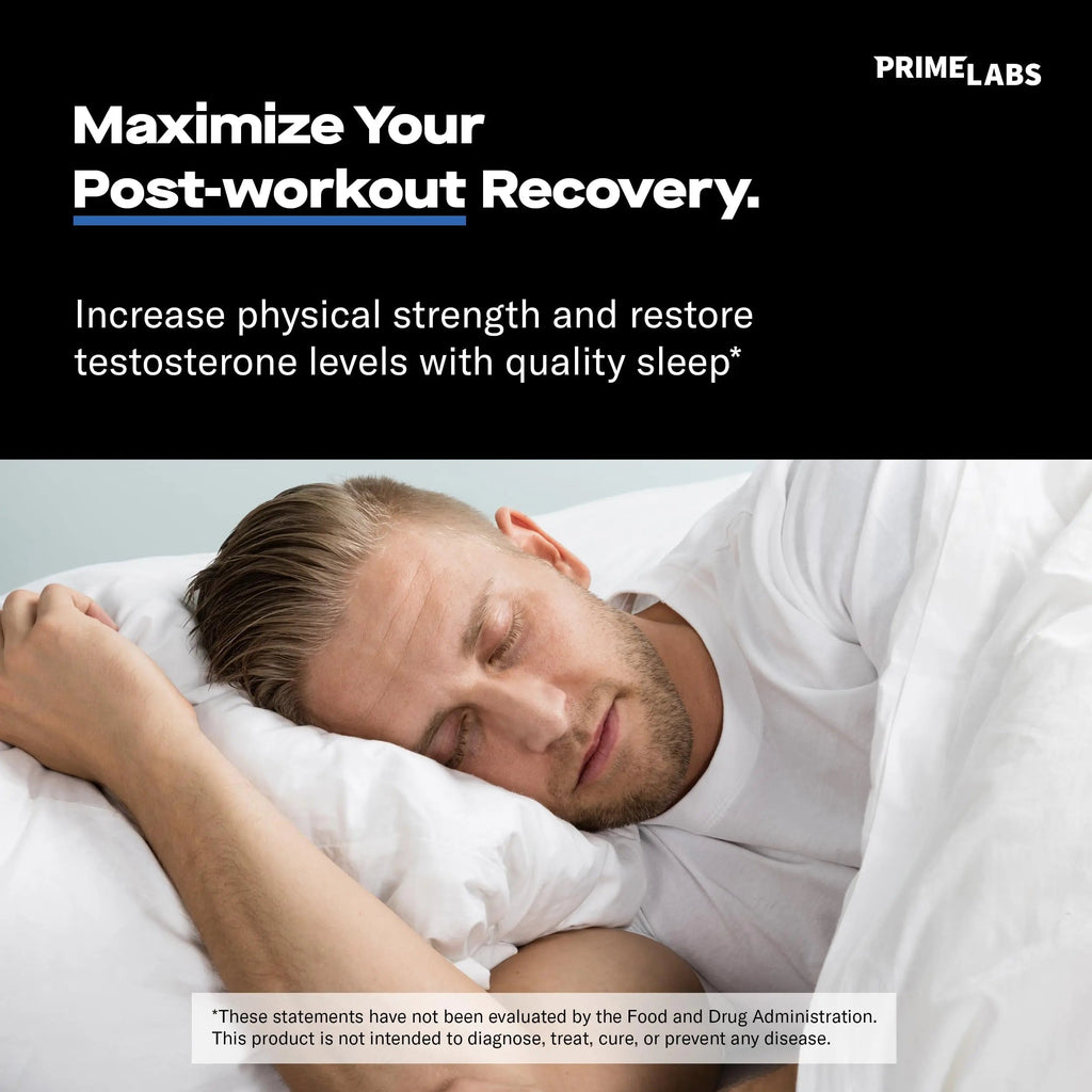 Prime Labs Night Duty - Nighttime Testosterone Booster & Sleep Support - PM Rest & Muscle Recovery Supplements - 60 Count Prime Labs Au supplements