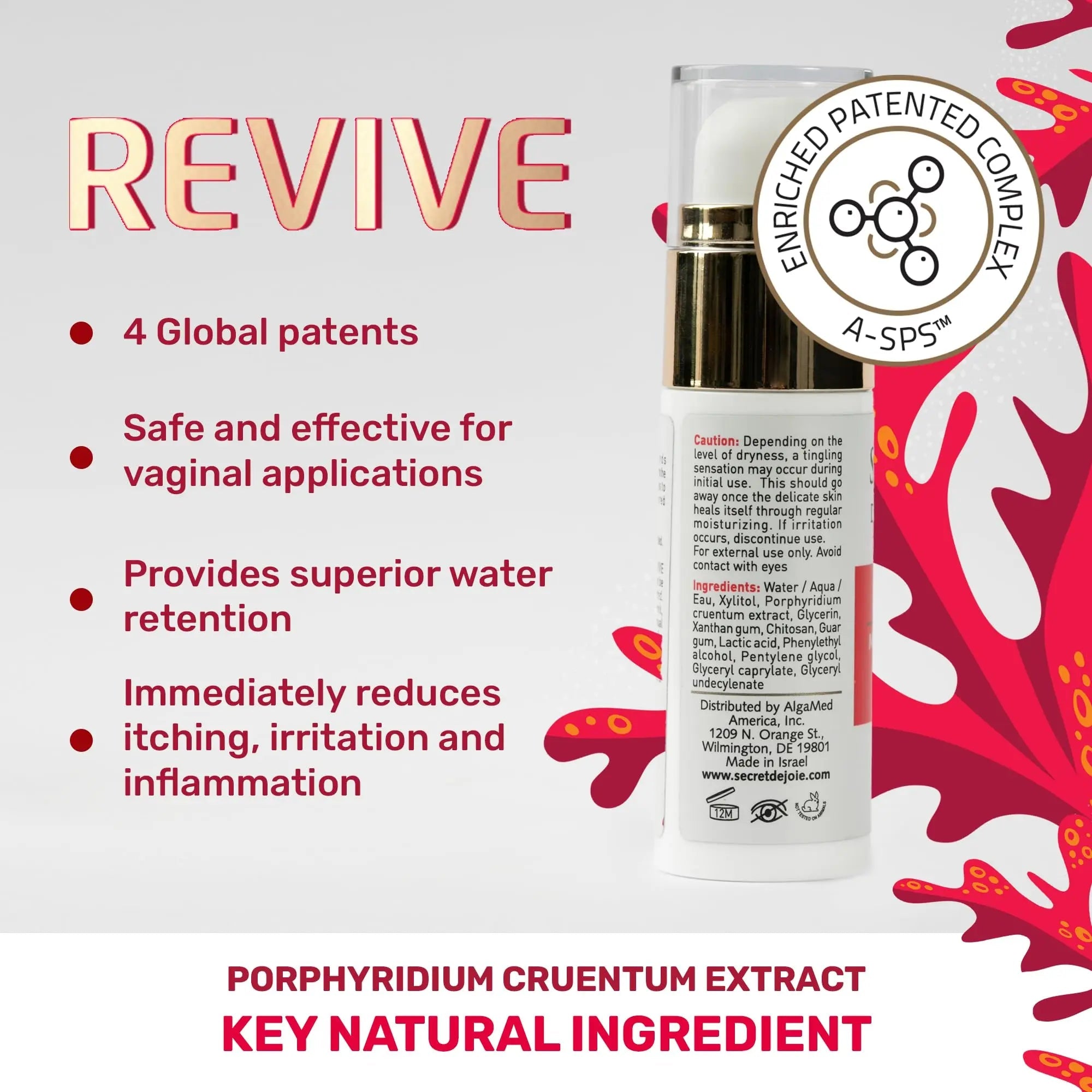 SECRET DE JOIE REVIVE Vaginal Moisturizer for Women - Long-Lasting Dryness & Discomfort Relief SECRET DE JOIE Au supplements