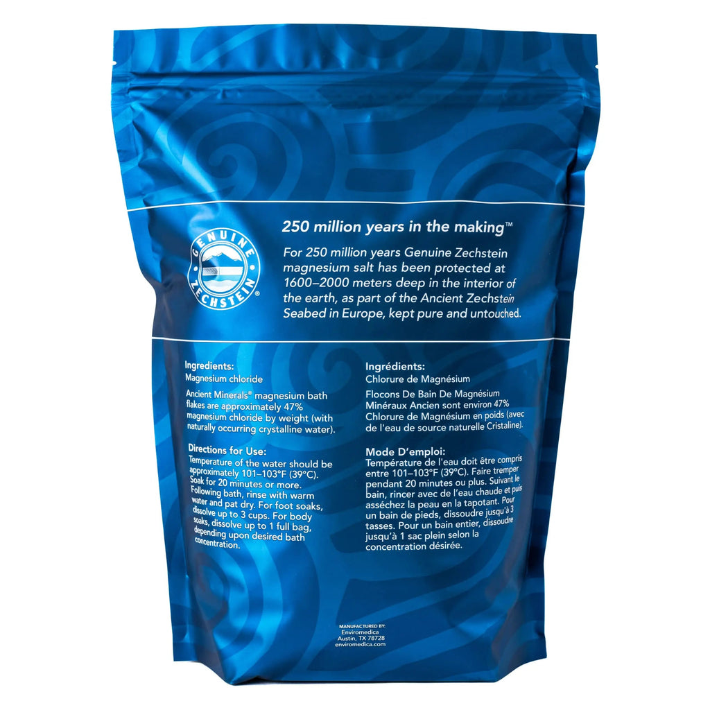 Ancient Minerals Magnesium Bath Flakes - Bathing Alternative to Epsom Salt - Soak Ancient Minerals Au supplements