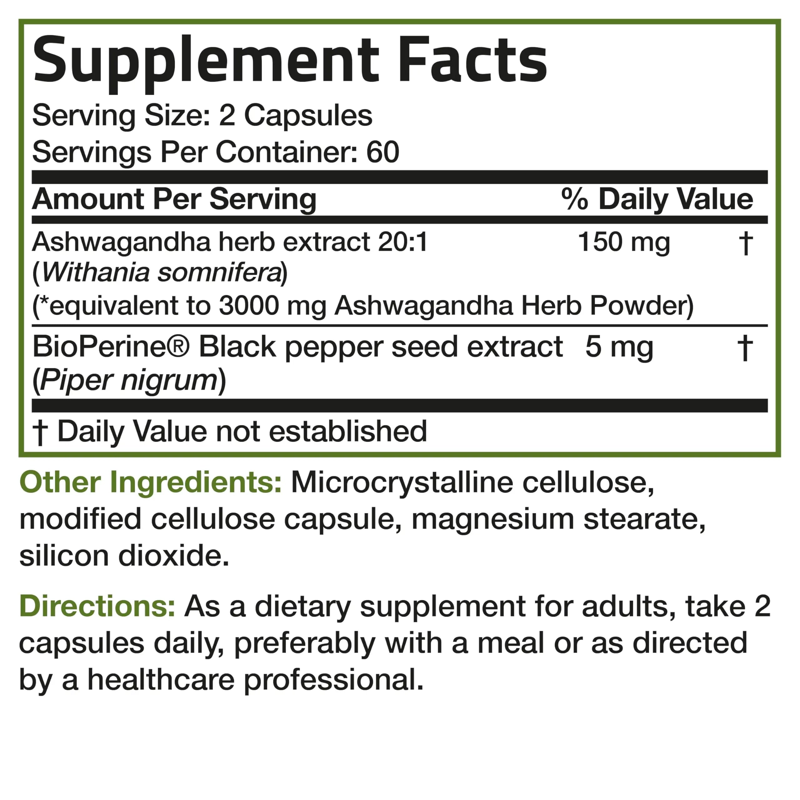 Bronson Ashwagandha Extra Strength Stress & Mood Support with BioPerine Bronson Au supplements