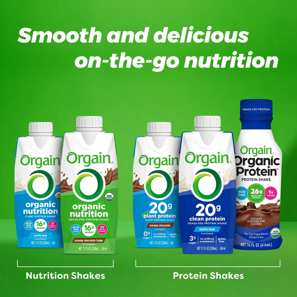 Orgain Organic Nutritional Protein Shake, Vanilla Bean - 16g Grass Fed Whey Protein Orgain Au supplements