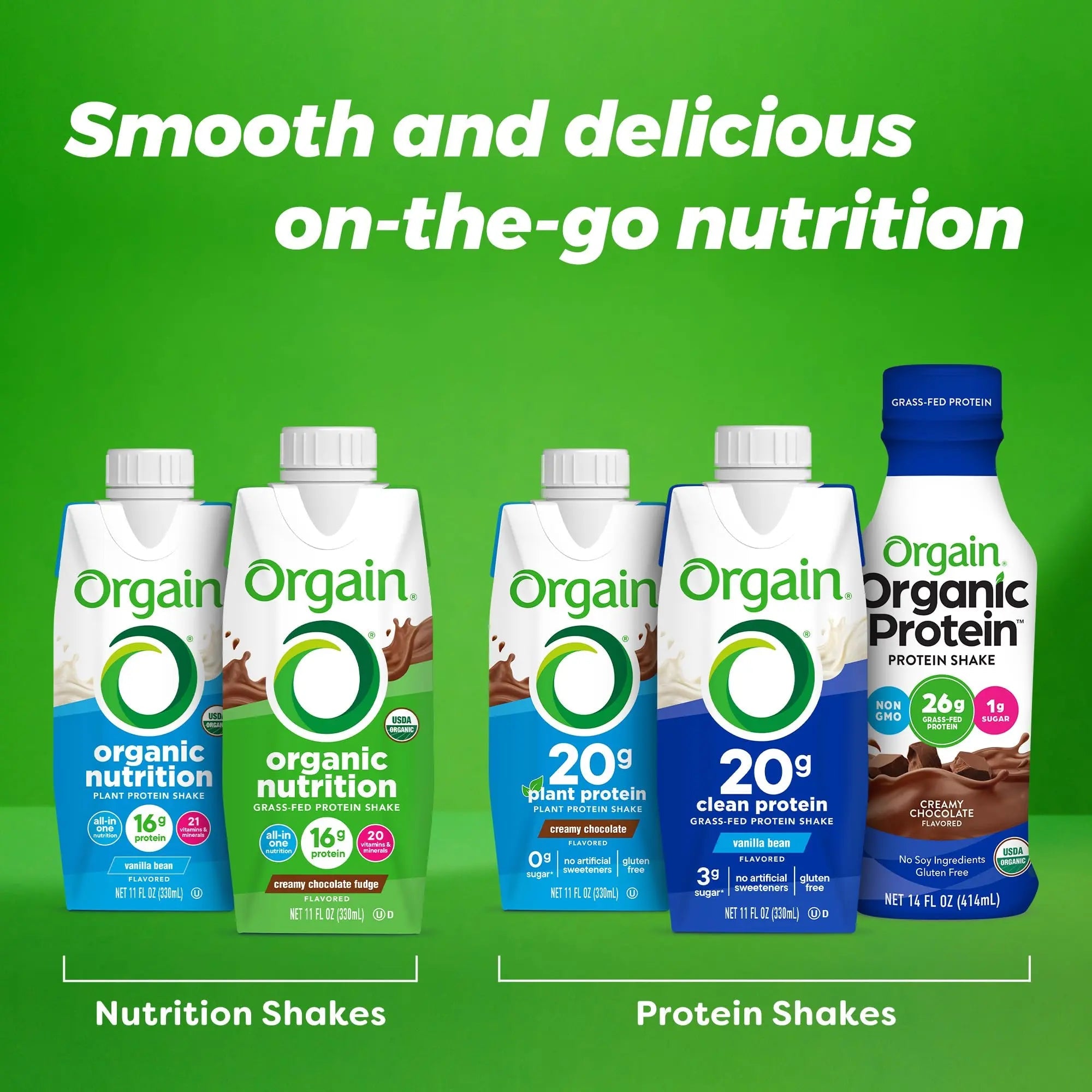 Orgain Organic Nutritional Protein Shake, Vanilla Bean - 16g Grass Fed Whey Protein Orgain Au supplements
