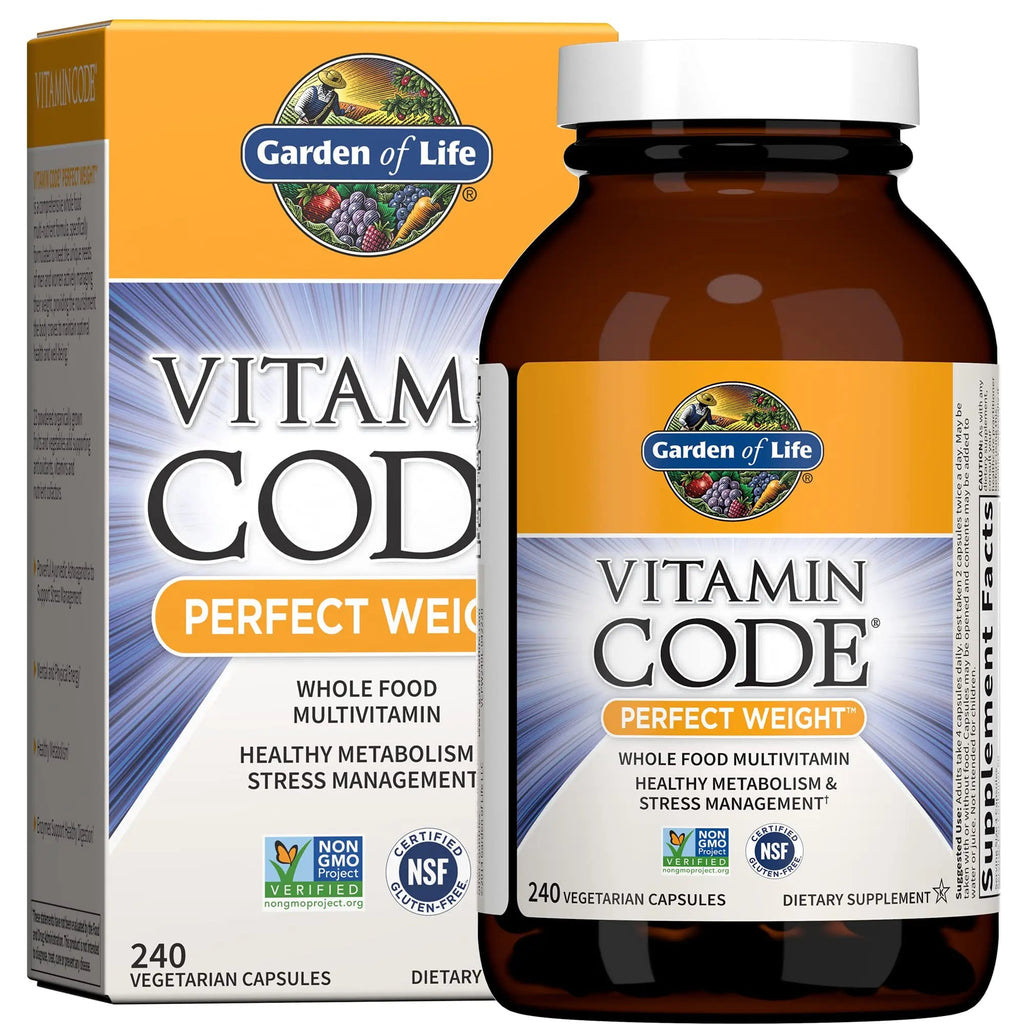 Garden of Life Multivitamin Code Perfect Weight Loss for Women and Men, Healthy Active Metabolism Garden of Life Au supplements