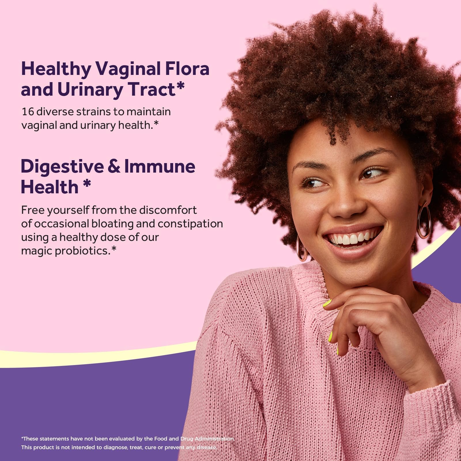 Doctor's Recipes Women's Probiotic, 60 Caps 50 Billion CFU 16 Strains, with Organic Cranberry, Digestive Immune Vaginal & Urinary Health, Shelf Stable