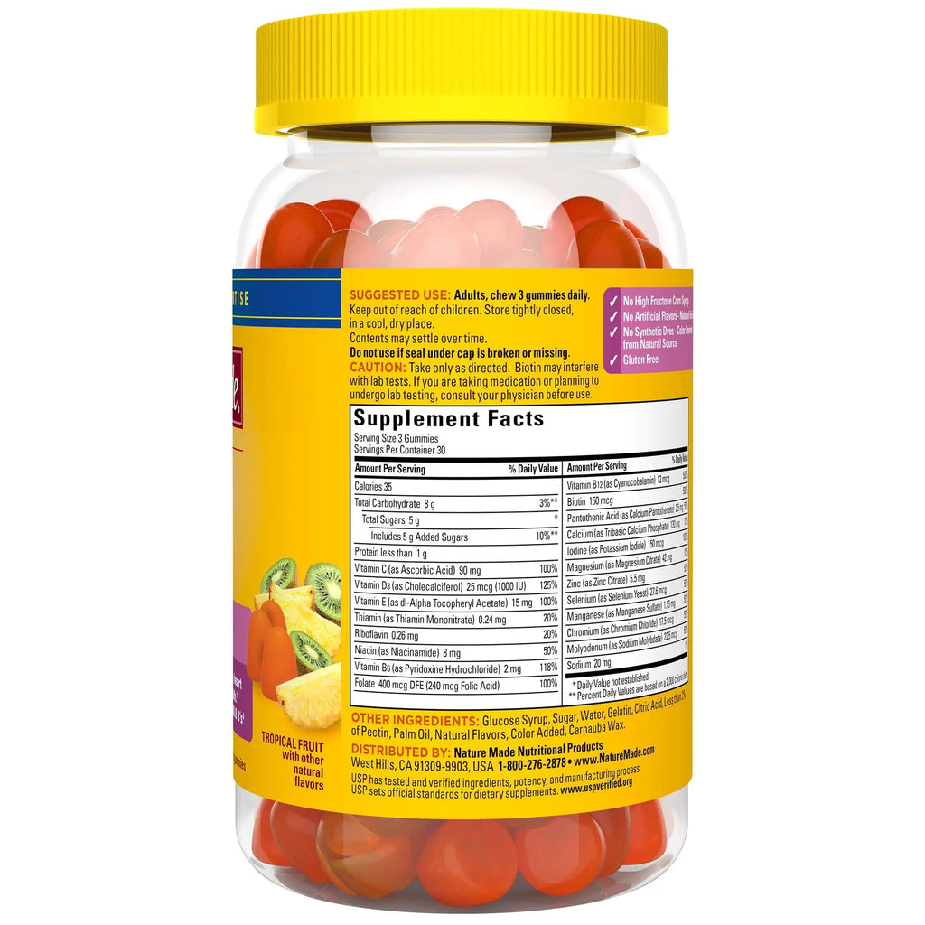 Nature Made Advanced Womens Gummy Multivitamins with Magnesium Citrate, Calcium, B Vitamins, Multivitamin Gummies for Women, 90 Multi Vitamin Gummies, 30 Day Supply Nature Made Au supplements