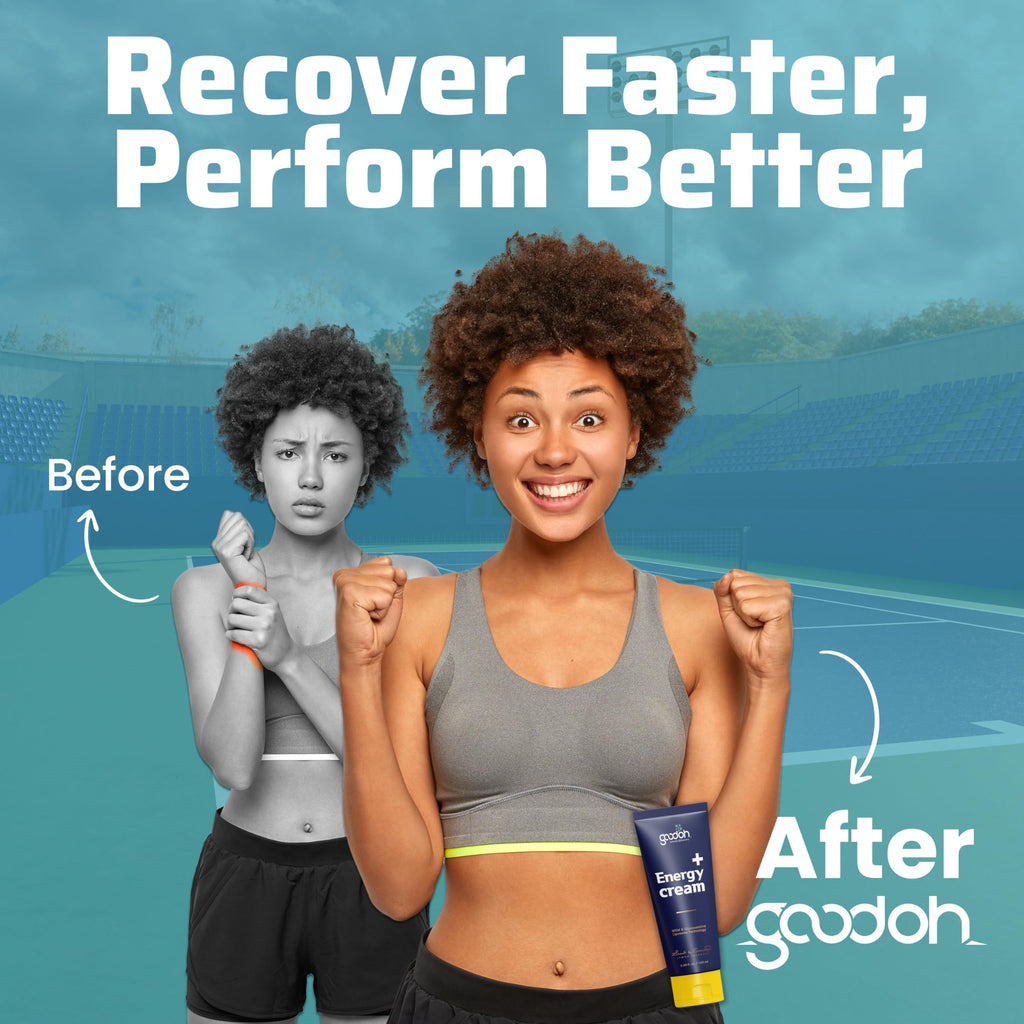 GOODOH Muscle & Joint Relief Cream with MSM (Dimethyl Sulfone), Glucosamine & Chondroitin – Fast Absorbing Cream for Muscle Pain, Joint Stiffness & Recovery – 3.38 oz GOODOH Au supplements