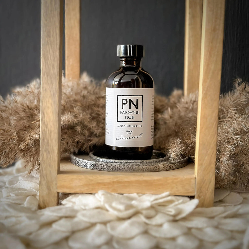 Patchouli Noir Diﬀuser Oil - Air-Scent Aroma and Essential Oil Blend - 120 Milliliter (4 ﬂ oz) Bottle Air-Scent Au supplements