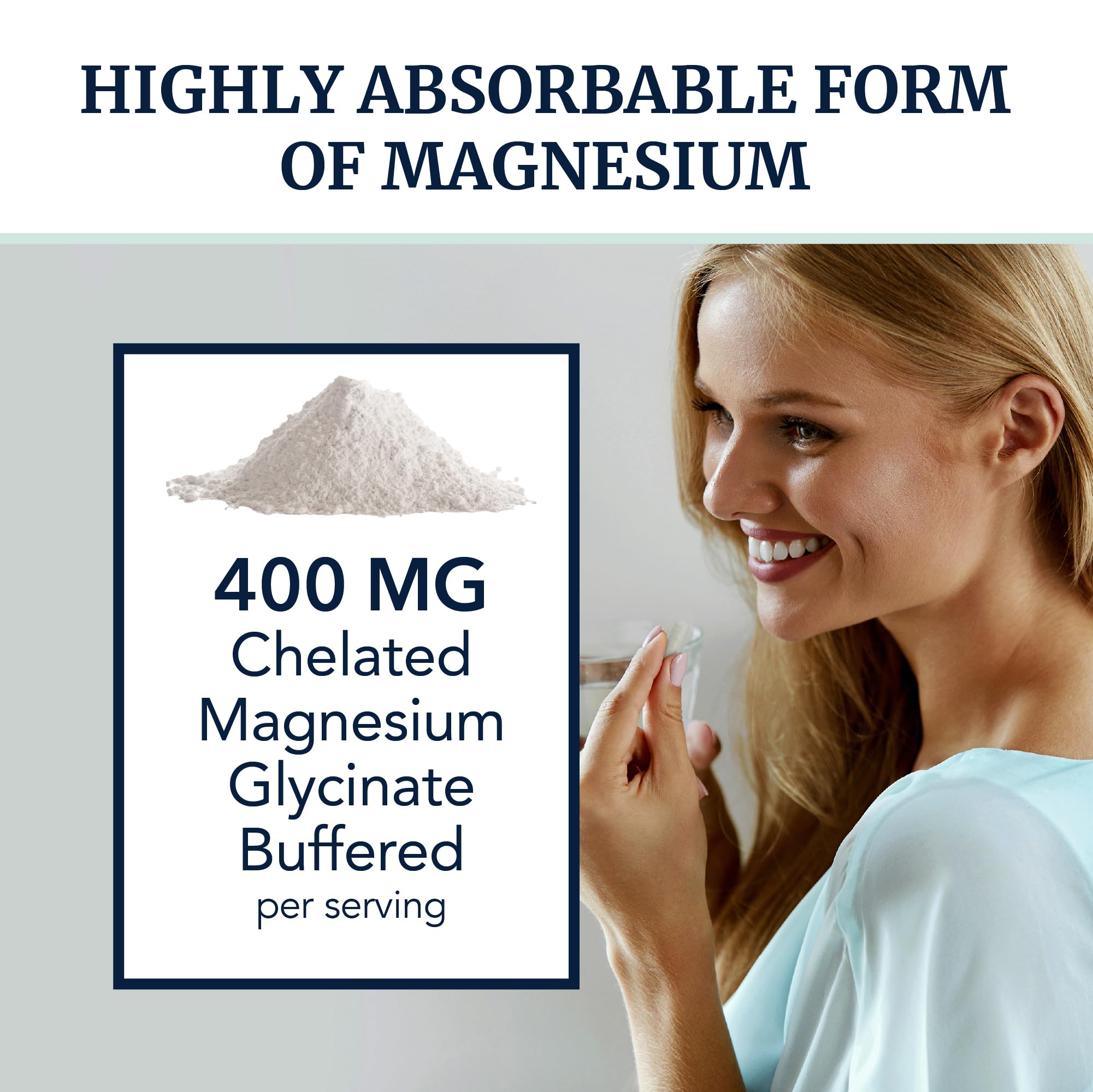 Magnesium Glycinate 400mg | High Absorption Formula for Sleep, Calm, Muscle Relaxation, Heart, Bone & Nerve Support for Women & Men | Chelated Magnesium Glycinate Supplement | 120 Ct (2 Month Supply) Nobi Nutrition Au supplements