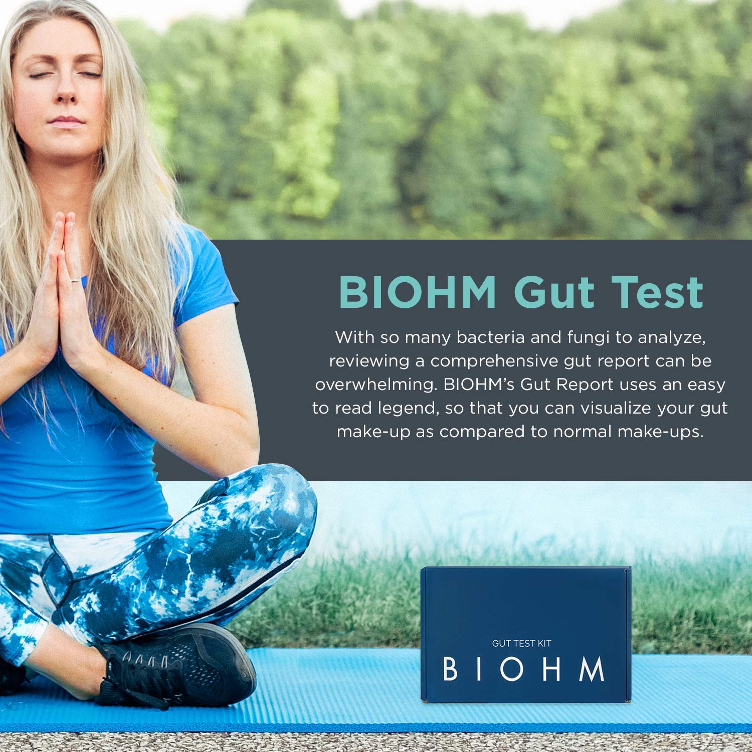 BIOHM Gut Health Test Kit for Microbiome and Digestive Health Analysis, Home Test Kit with Gut Score, Easy-to-Read Results and Actionable Recommendations BIOHM Au supplements