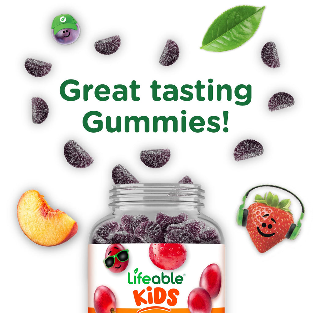 Iron Supplements for Kids | 10mg | with Vitamin C | Great Tasting Iron Gummies for Kids | Vegan Non GMO Kids Iron | for Immune Health