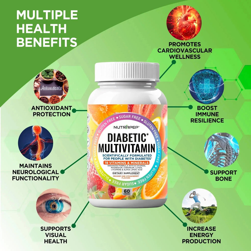 NutraPep Premium Multivitamin Chewable Gummies for Women & Men - Sugar-Free & Gluten Free Supplement Vitamins NutraPep Au supplements