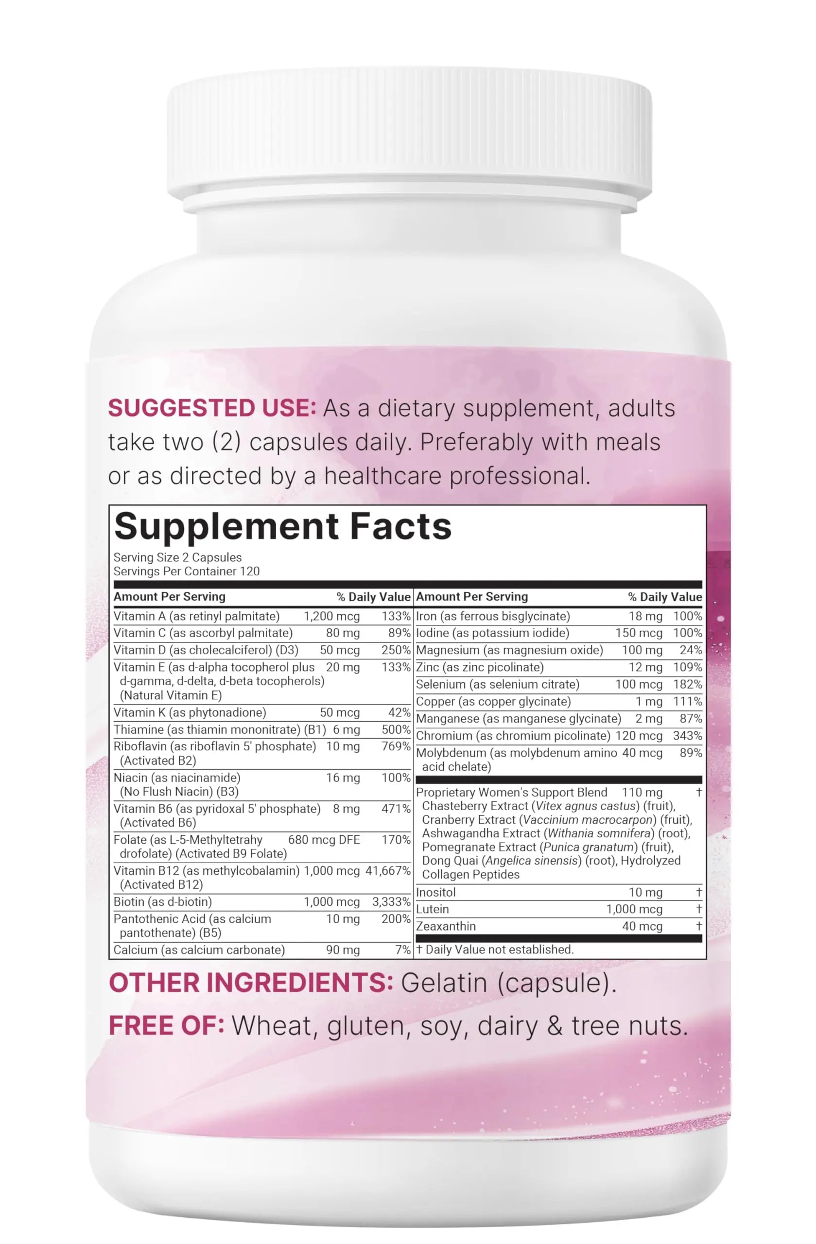 Micro Ingredients Pure Methylated Multivitamin for Women, 240 Capsules | 32-in-1 Formula with Vitamin B, C, D + Iron, Methylfolate & More Micro Ingredients Au supplements
