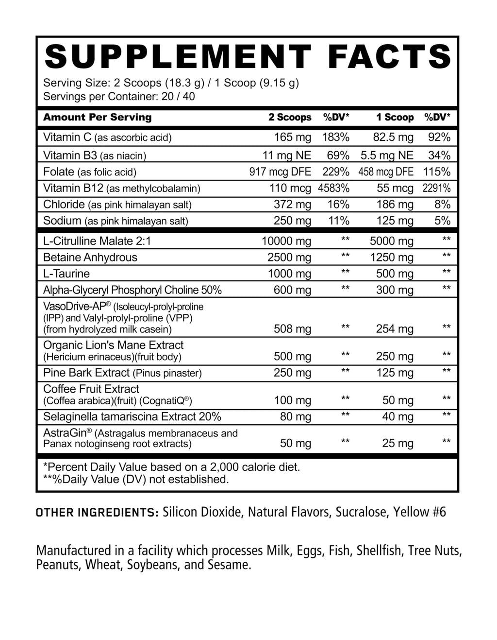 Underground Bio Labs Panda Supps Pump: Stimulant-Free Pre-Workout, No-Clump Formula Underground Bio Labs Au supplements