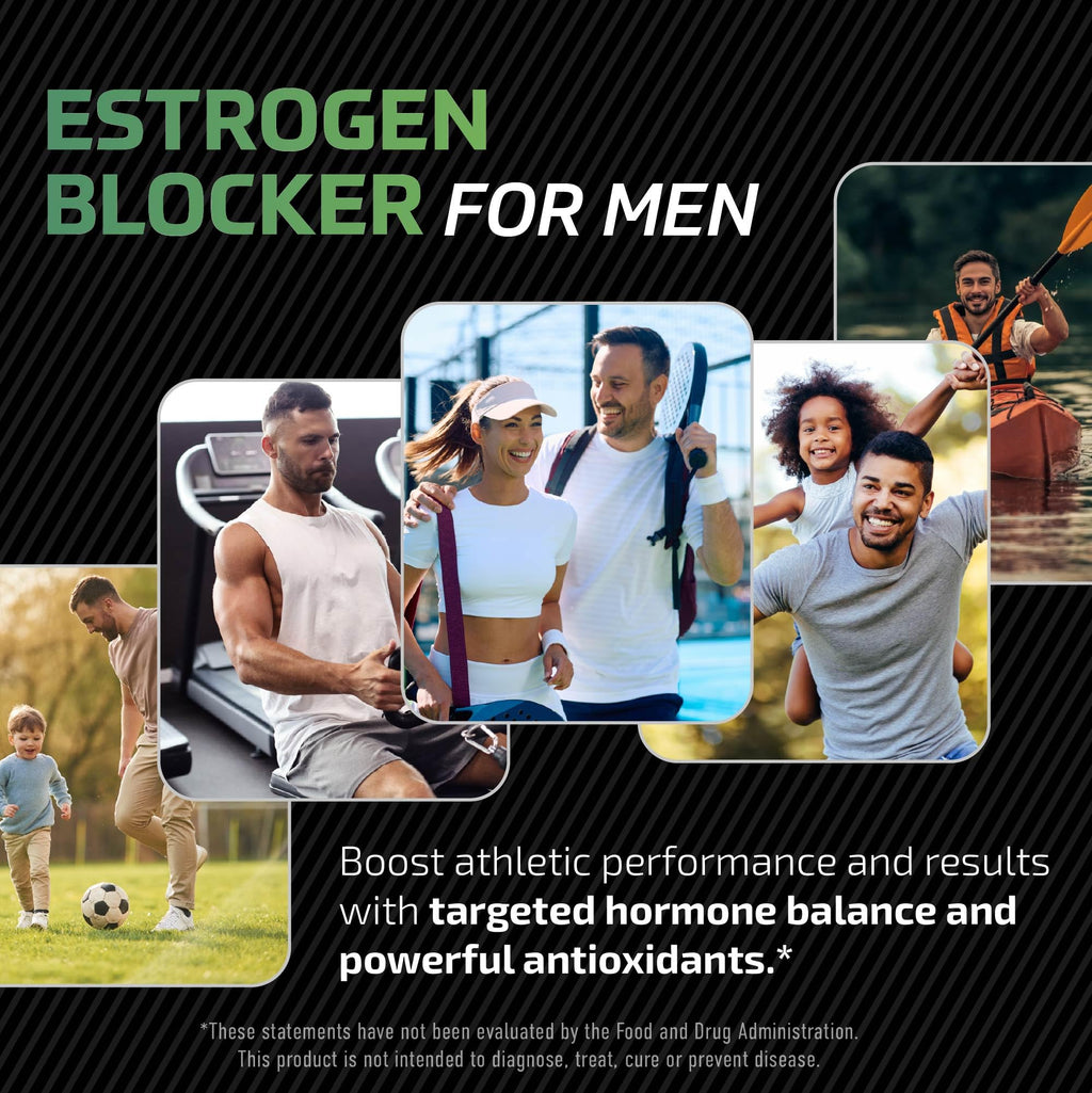 DIM Supplement for Men 300mg | Estrogen Blocker & Aromatase Inhibitor | Extra Strength Men’s Hormone Balance & Fitness Booster with Diindolylmethane Plus CDG