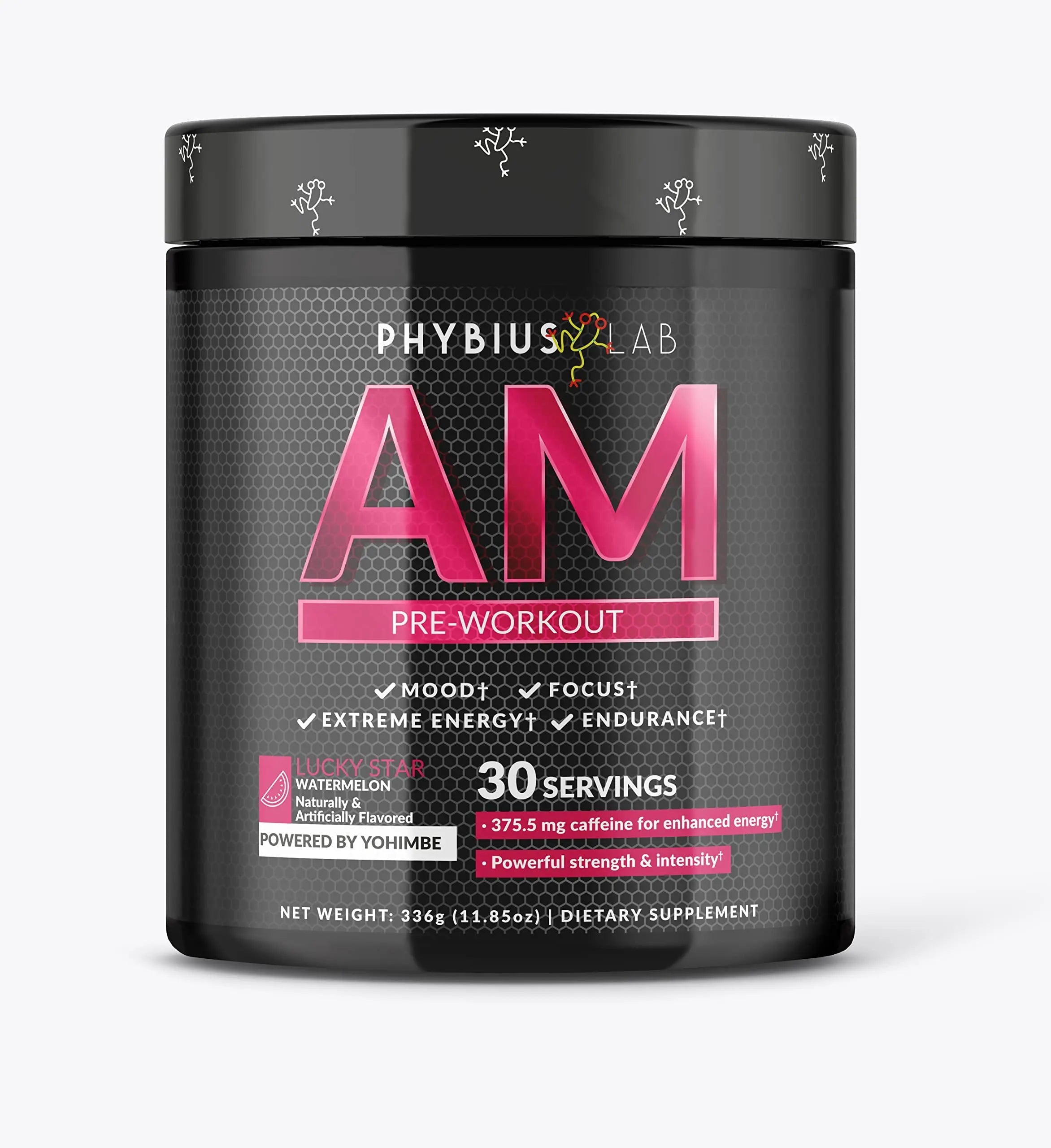 PHYBIUS Lab AM Pre-Workout (Sour Watermelon) Focus, Strength, Powder, 30 Servings PHYBIUS Lab Au supplements