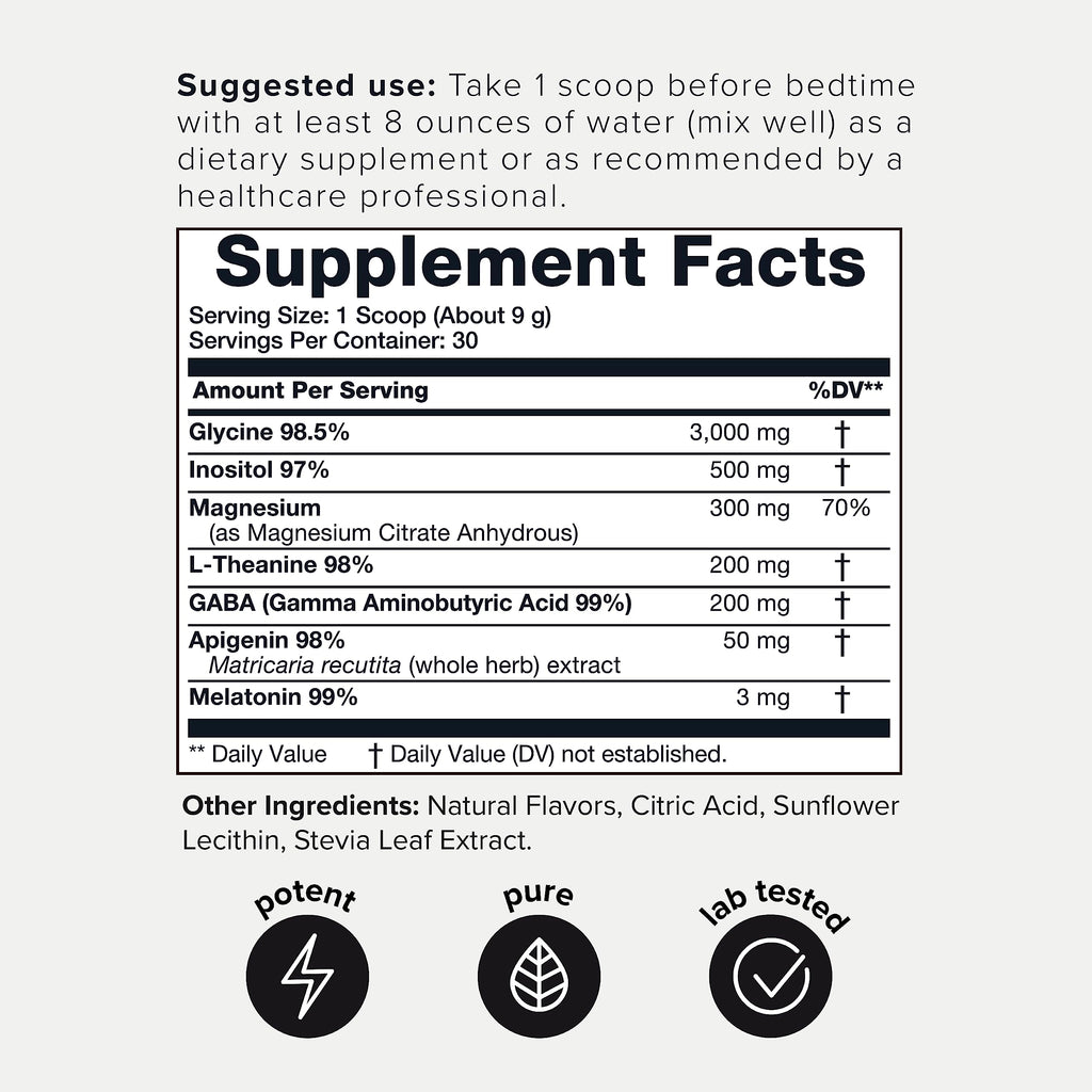 4,500mg Apigenin & Glycine Sleep Huberman Stack with 98% Apigenin, 98.5% Glycine Toniiq Au supplements