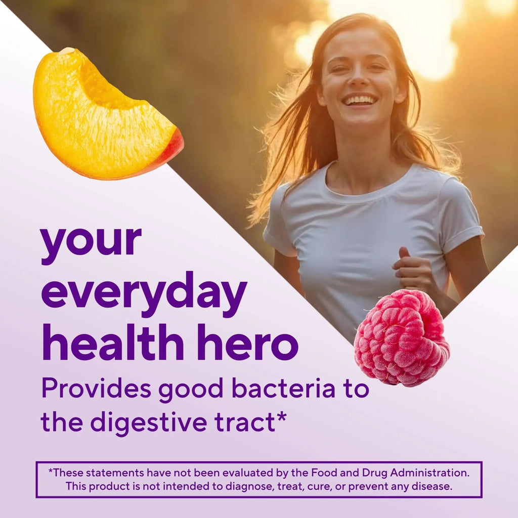 vitafusion Probiotic Gummy Supplements, Raspberry, Peach and Mango Flavors, Probiotic Nutritional Supplements With 5 Billion CFUs Vitafusion Au supplements