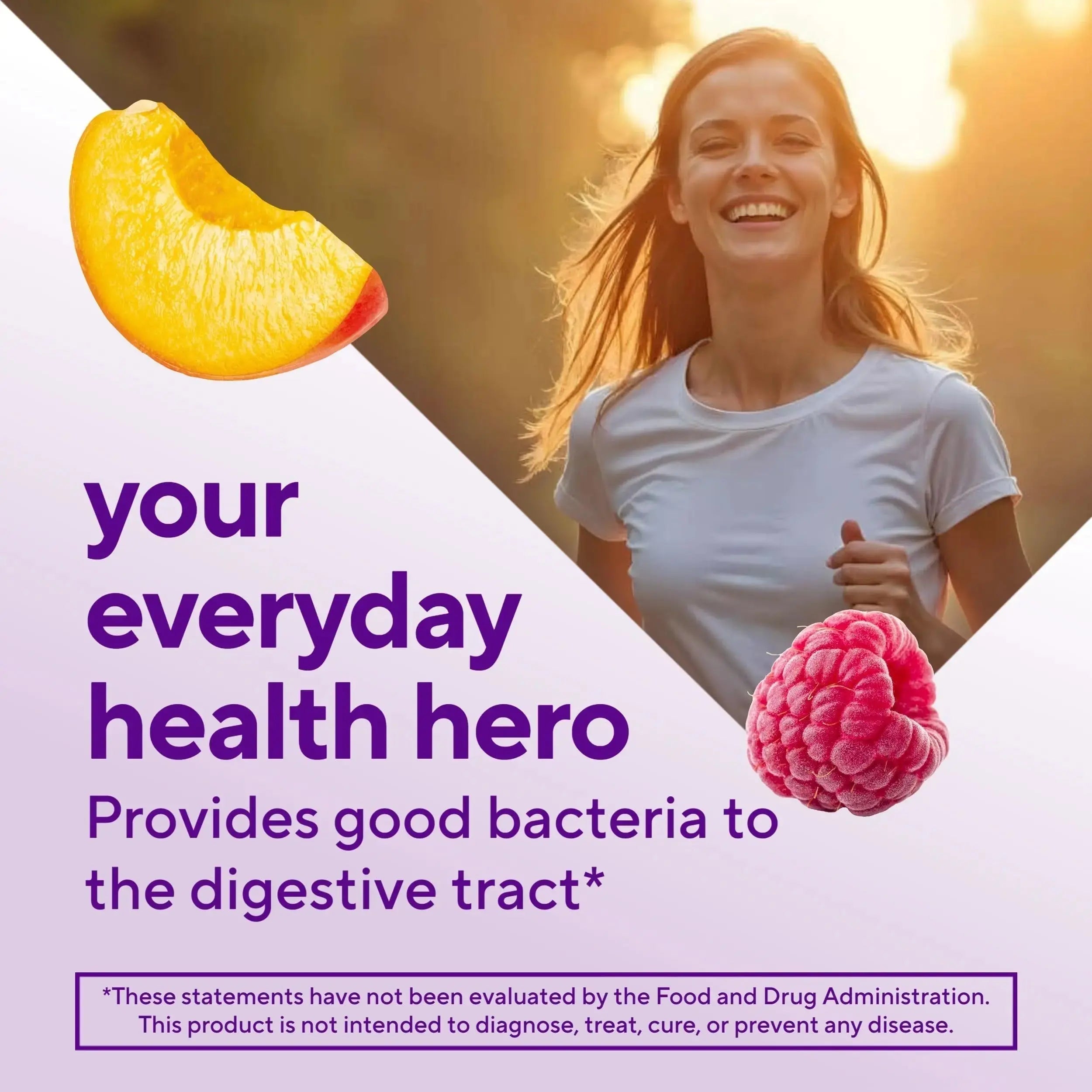 vitafusion Probiotic Gummy Supplements, Raspberry, Peach and Mango Flavors, Probiotic Nutritional Supplements With 5 Billion CFUs Vitafusion Au supplements