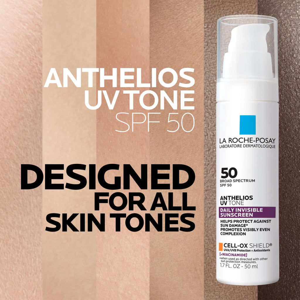 La Roche Posay Anthelios UV Tone Sunscreen SPF 50, Daily Sunscreen for Face with Niacinamide, Broad Spectrum Invisible SPF Protection for Discoloration and Uneven Skin La Roche-Posay Au supplements