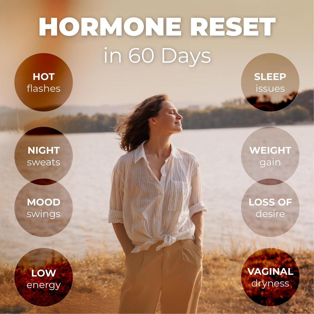 Her Bodhi Meno- Menopause Hormonal Balance for Women, Estrogen Soy Isoflavones Menopause Supplement for Women | with Ashwagandha & Black Cohosh | Hot Flashes Menopause Relief (60 Capsules) Her Bodhi Au supplements