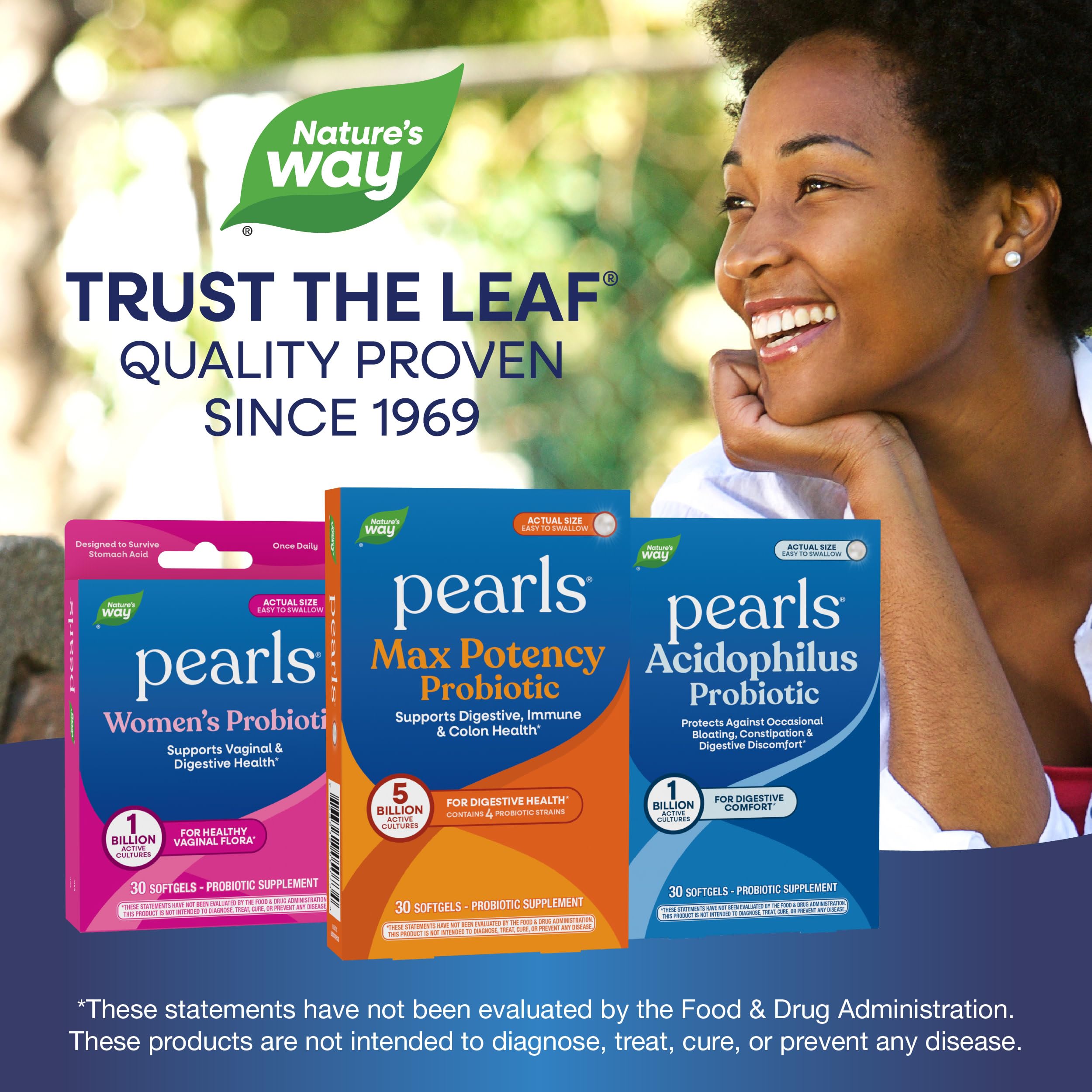 Nature's Way Pearls Max Potency Probiotic for Men and Women, Supports Digestive, Immune, Colon Health*, 5 Billion Live Cultures, No Refrigeration Required, 30 Softgels Nature's Way Au supplements