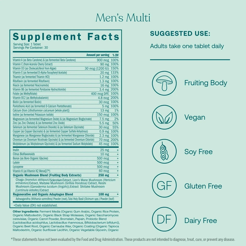True Grace One Daily Men’s Multivitamin (30 Vegan Tablets) + One Daily Women’s Multivitamin (30 Vegan Tablets) - Non-GMO & Gluten Free - 30-Day Supply of Each True Grace Au supplements