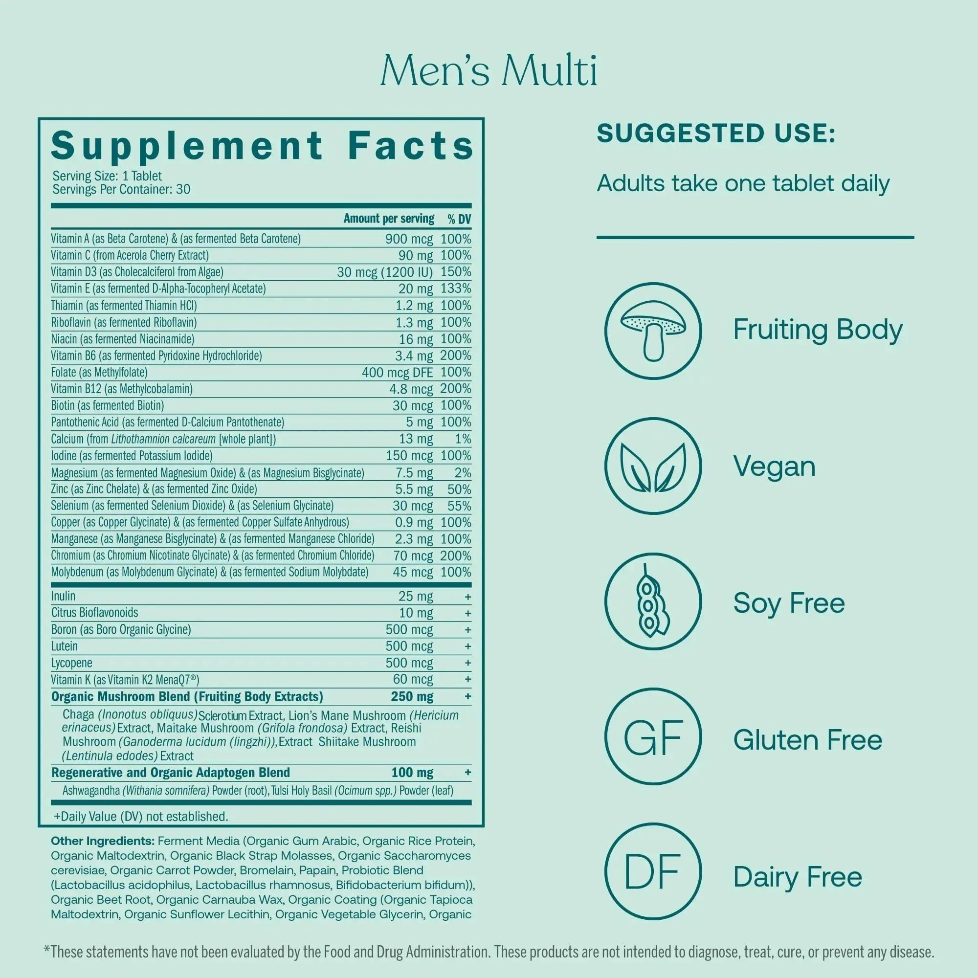 True Grace One Daily Men’s Multivitamin (30 Vegan Tablets) + One Daily Women’s Multivitamin (30 Vegan Tablets) - Non-GMO & Gluten Free - 30-Day Supply of Each True Grace Au supplements