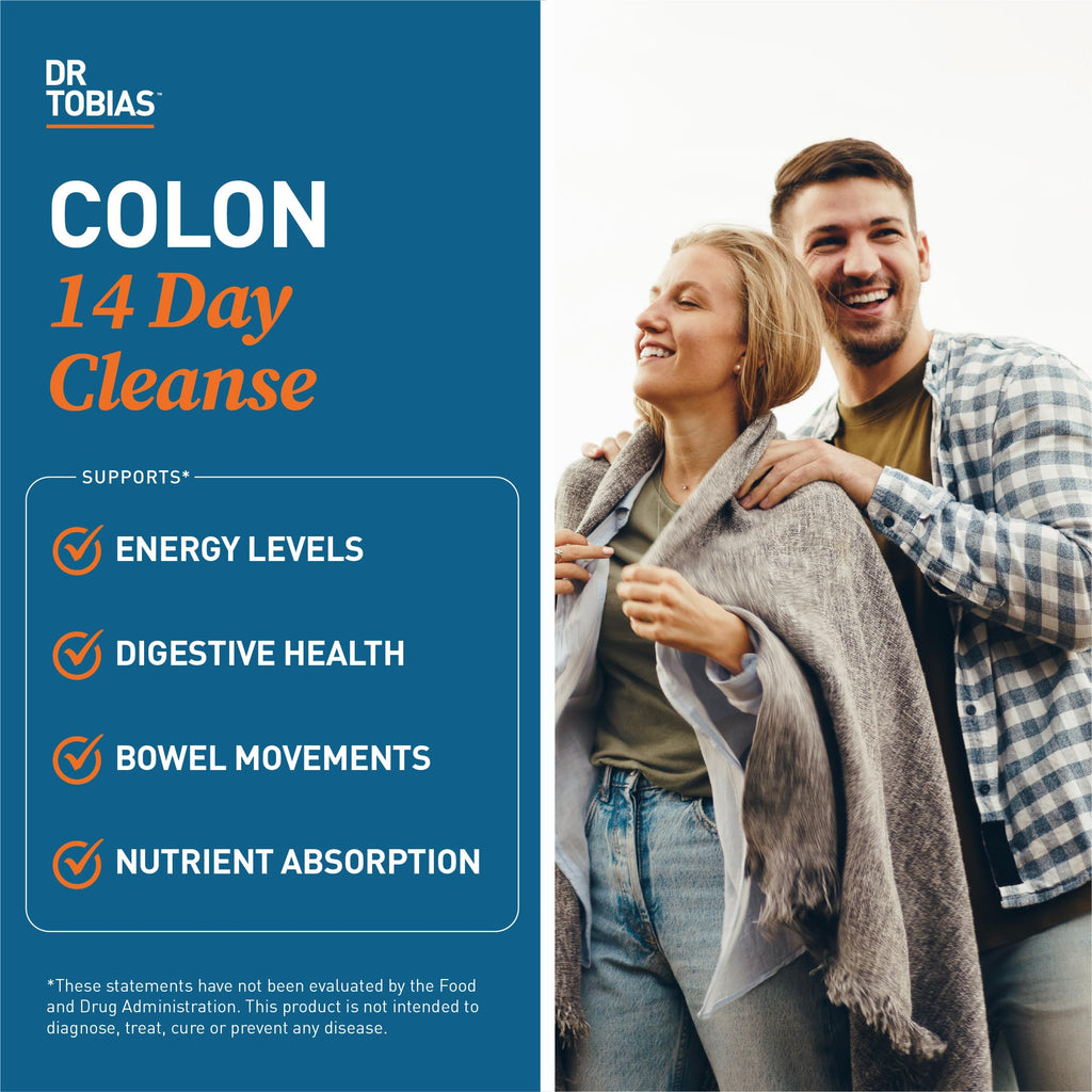 Dr. Tobias Colon Cleanse - Constipation Relief & Gut Health Support for Women & Men | 14 Day Colon Cleanser for a Gentle Colon Detox