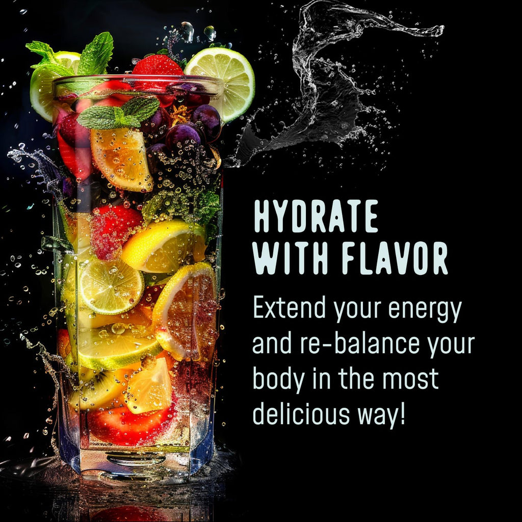 FlavCity Electrolytes Powder Packets - 28 Hydration Packets, Variety Pack - No Added Sugar - Hydration Powder with Real Fruit & Unrefined Sea Salt