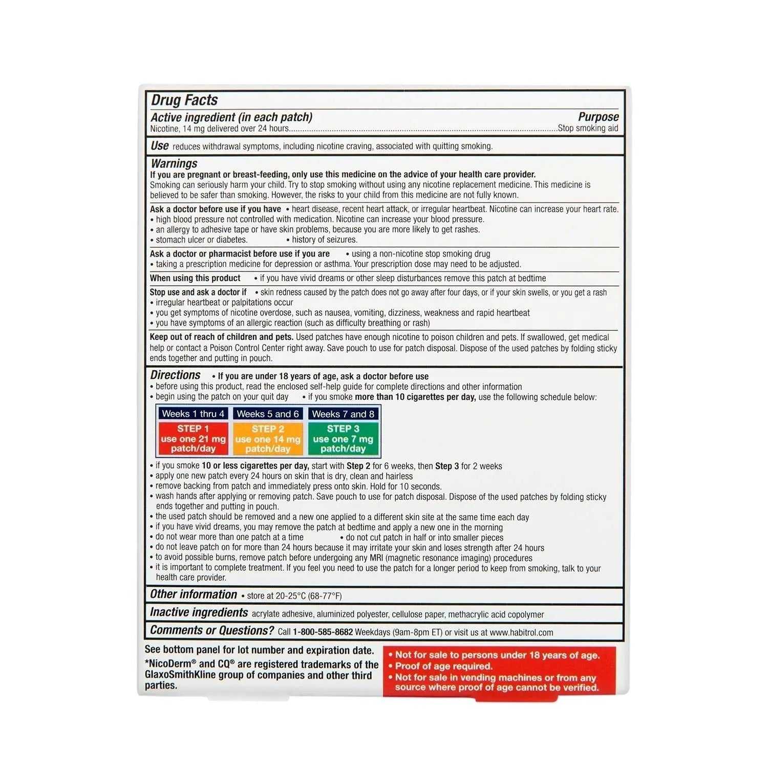 Rite Aid Nicotine Transdermal System Patch, Step 2, 14mg - 14 ct, Nicotine Rite Aid Au supplements
