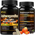 7000mg Ashwagandha Supplements Powder (20:1 Root Extract), 120 Organic Ashwagandha Capsules for Women & Men, Black Pepper & BioPerine for Absorption, Non GMO, Third-Party Tested, Gluten Free SoundHealth Au supplements