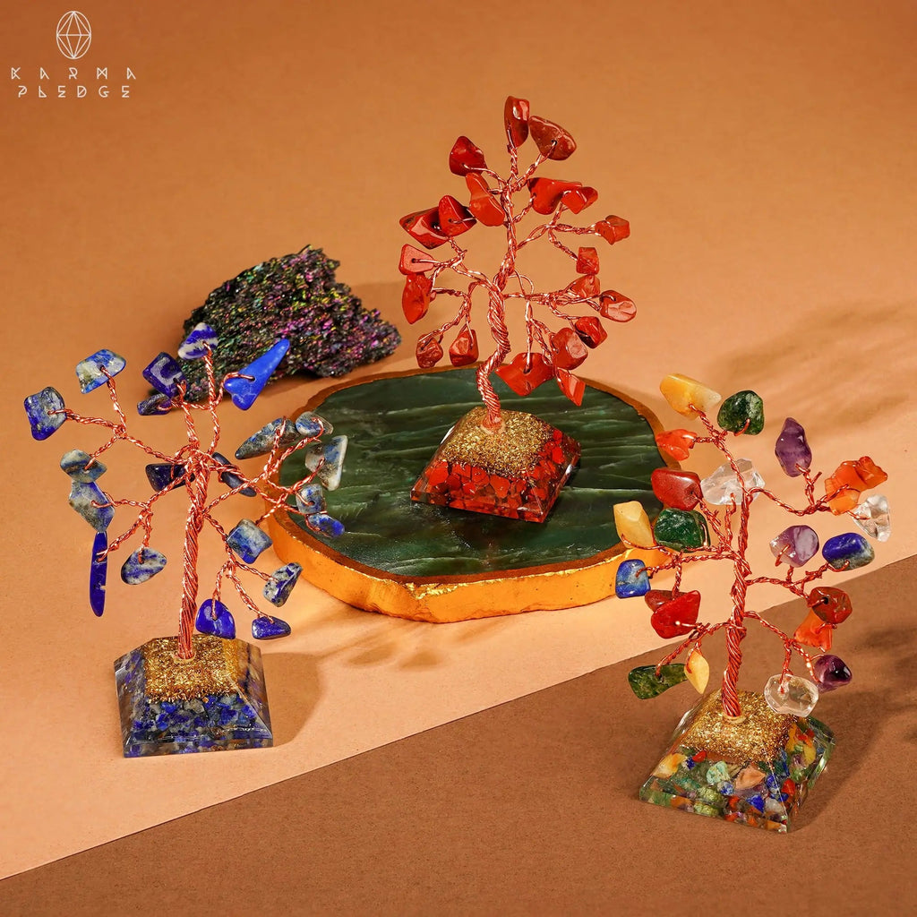 Crystal Tree Tree of Life 7 Chakra Healing Crystals & Stones for Positive Energy, Good Luck Gifts KARMAPLEDGE Au supplements