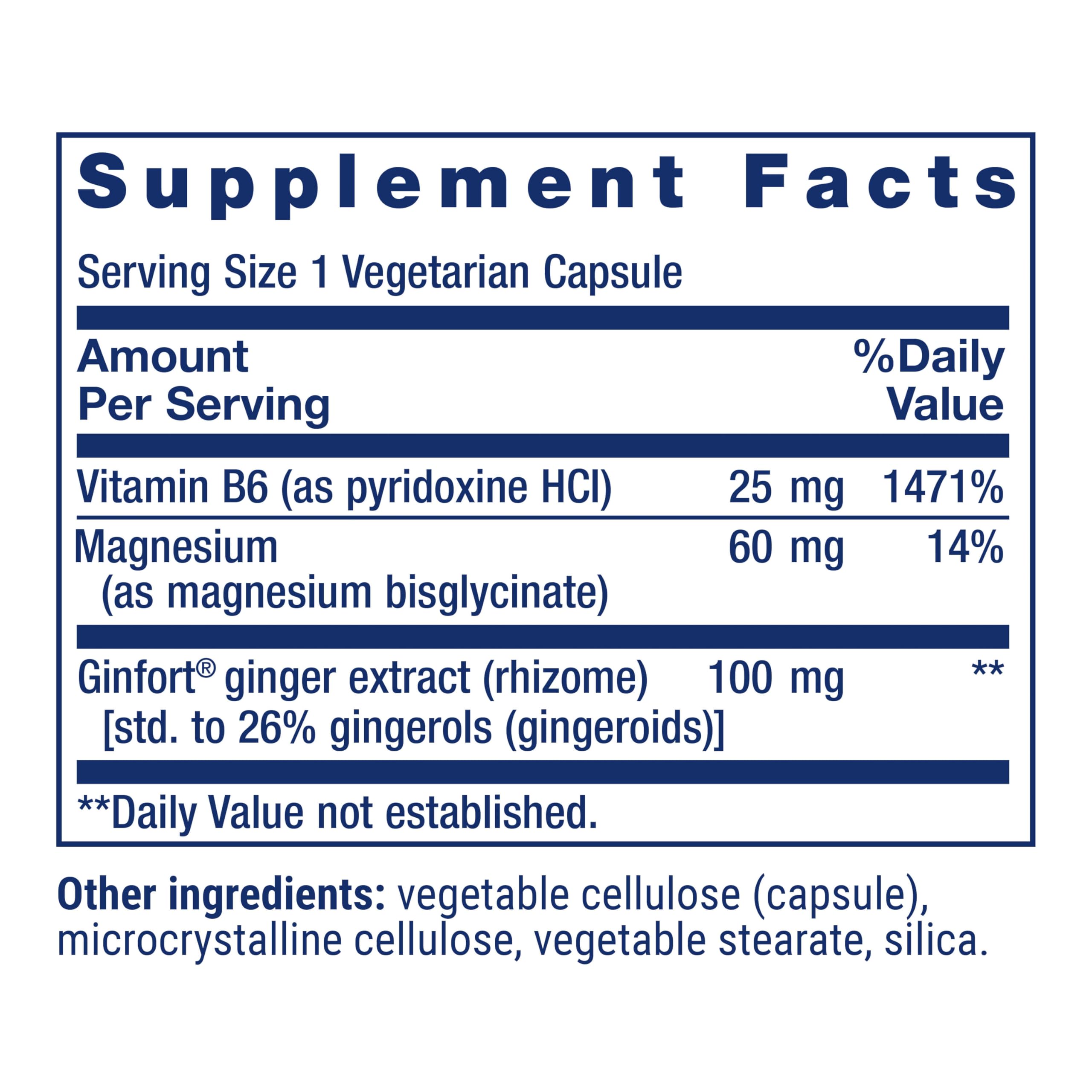 Life Extension Daily PMS Relief, Menstrual Comfort Supplement, PMS-Related Cramps, Lower Back discomfort, Mood, Ginger, Magnesium, B6, Gluten-Free, Non-GMO, 60 Capsules Life Extension Au supplements