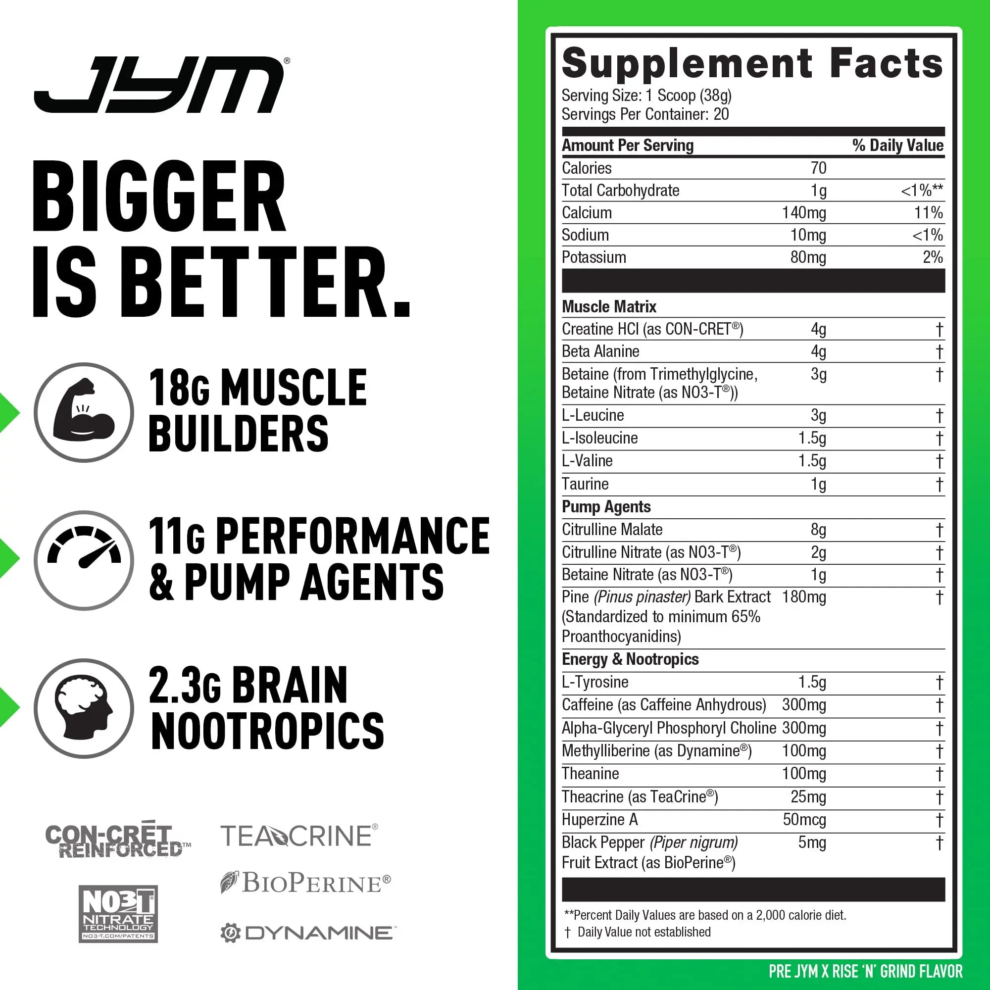 PRE JYM X - Rise N' Grind JYM Supplement Science Au supplements