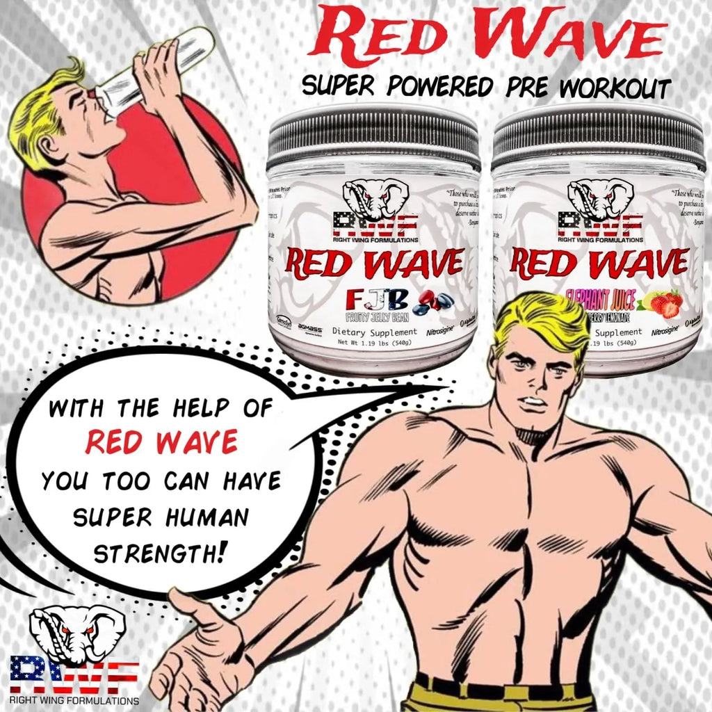 Red Wave Pre Workout Powder With Creatine, Perfect For Men And Women Right Wing Formulations Au supplements