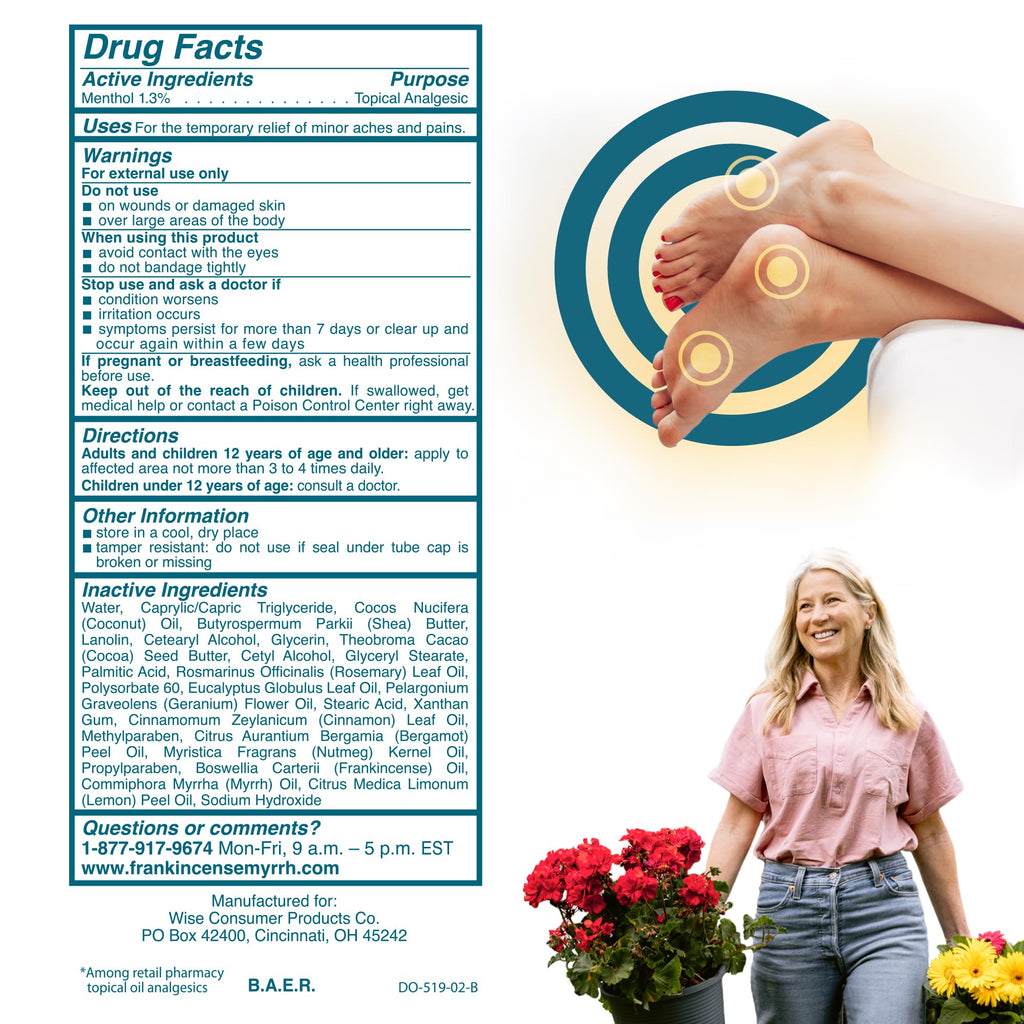 FRANKINCENSE & MYRRH Foot Pain Relief Cream - Intensive Foot Therapy Lotion - Diabetic Nerve Pain Relief Cream | Restless Leg Syndrome | Frankincense Essential Oil, 3 Ounce (2-Pack) FRANKINCENSE & MYRRH Au supplements