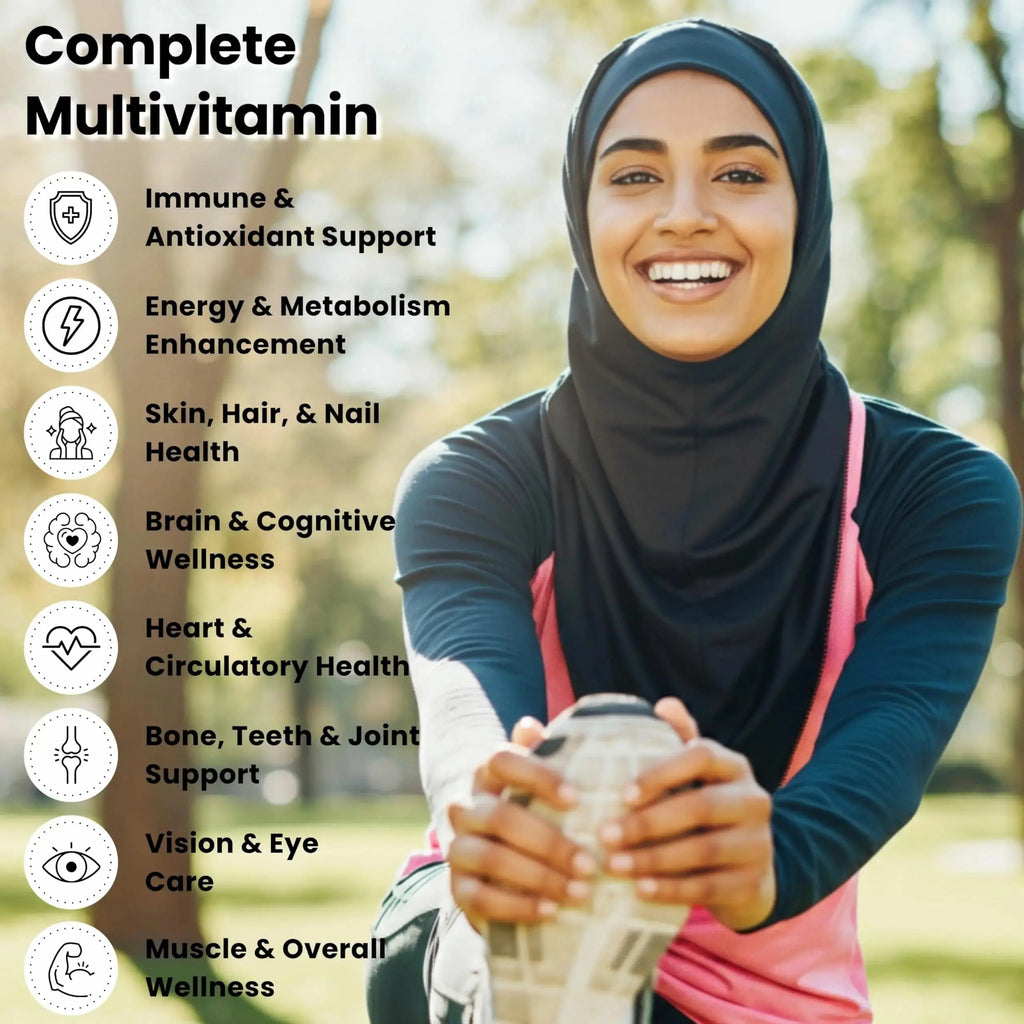 SHIFAA NUTRITION Halal Vitamins, Multivitamin for Women & Men – Comprehensive Support for Heart, Brain, Eye & Immune Health SHIFAA NUTRITION Au supplements